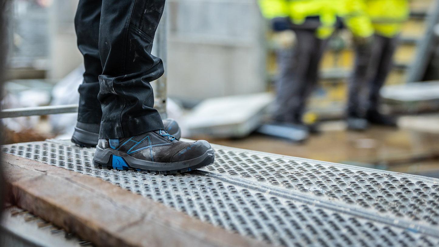 Haix Connexis Safety+ GTX LTR mid Sicherheitsschuhe S3 Grau/Blau 631009