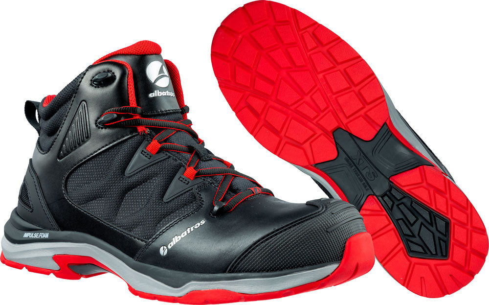 Albatros Ultratrail CTW Mid Sicherheitsstiefel S3 ESD Schwarz/Rot 636200