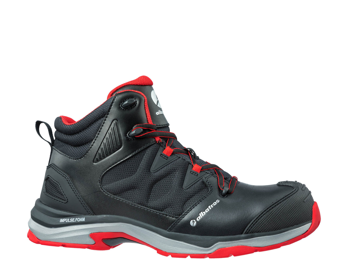 Albatros Ultratrail CTW Mid Sicherheitsstiefel S3 ESD Schwarz/Rot 636200
