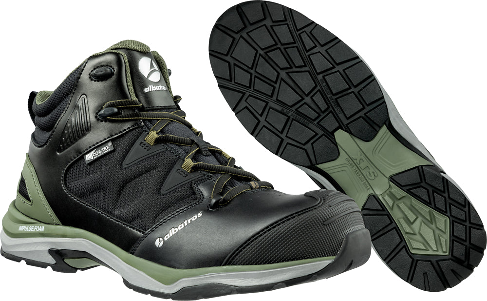 Albatros Ultratrail CTW Mid Sicherheitsstiefel S3 ESD Schwarz/Oliv 636220