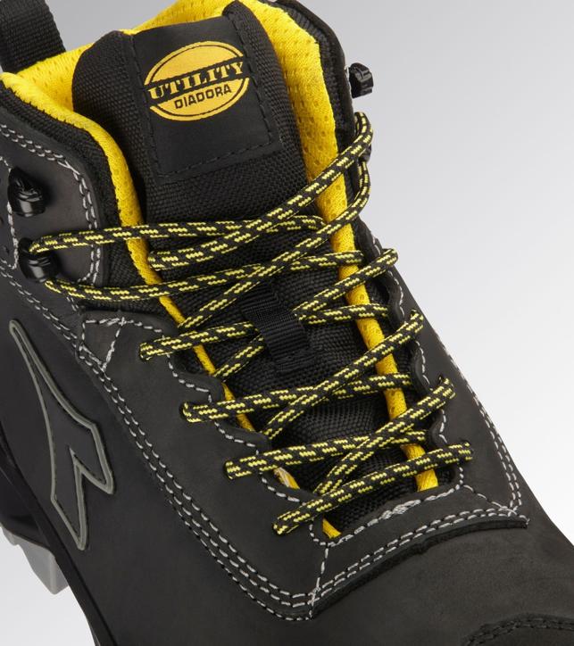 Diadora Classic Mid Sicherheitsstiefel S3S FO SC LG SR Schwarz 701.181021