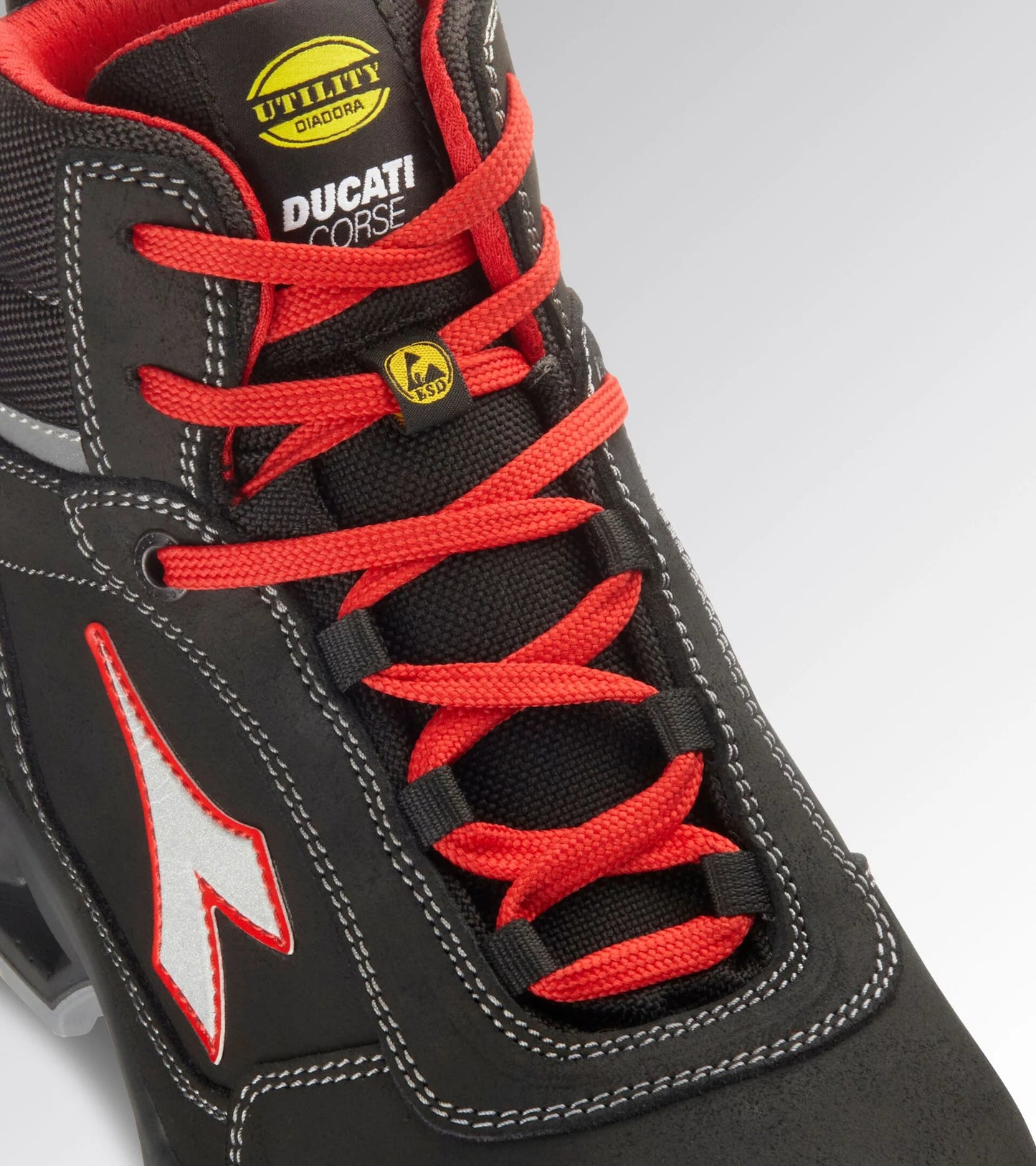 Diadora x Ducati Corse Shark Engine Sicherheitsstiefel Mid S3S SRC ESD 701.181227