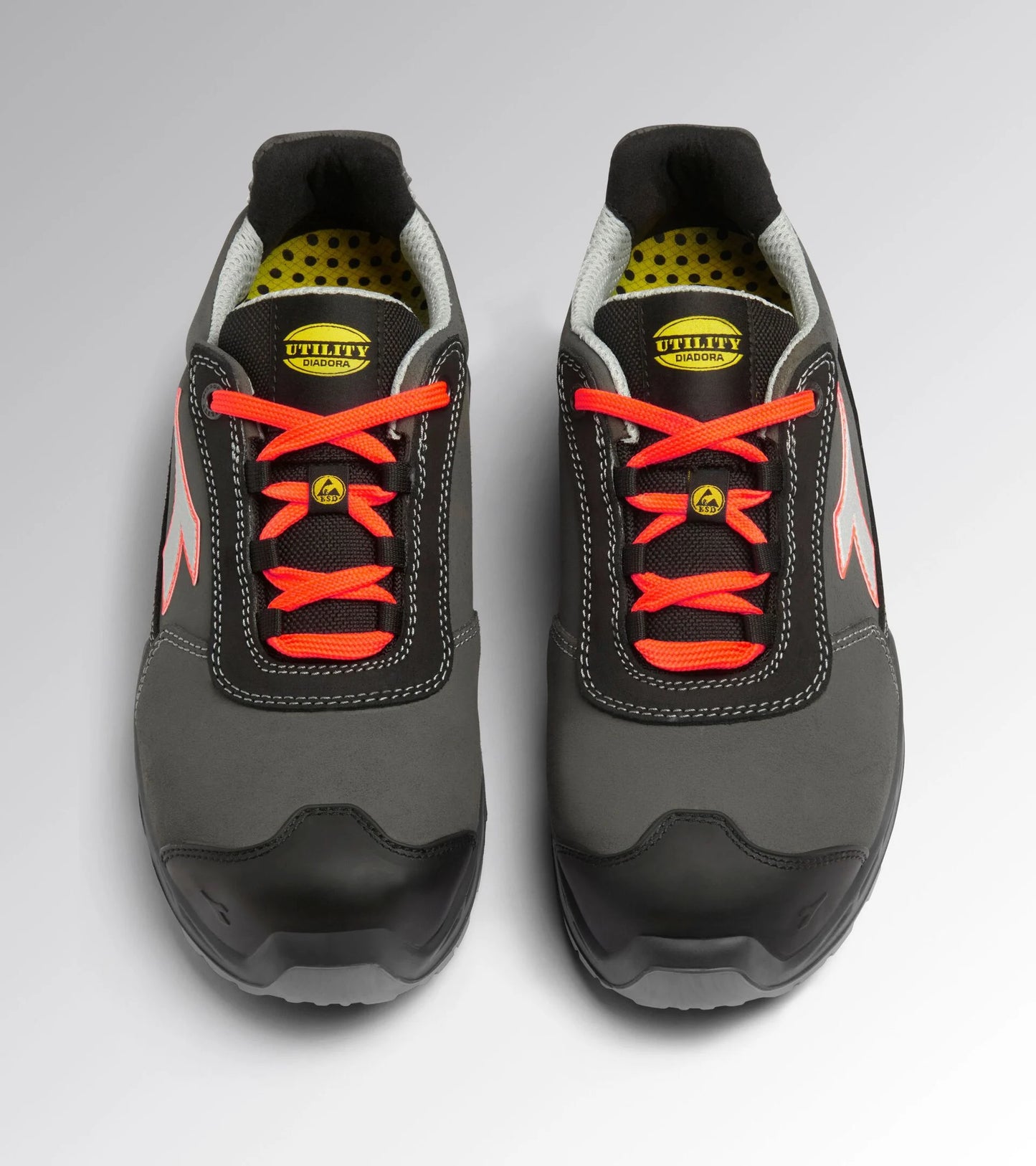 Diadora Shark Stable Impact Leather Sicherheitsschuhe Low S3S SRC ESD Schwarz/Rot 701.181161