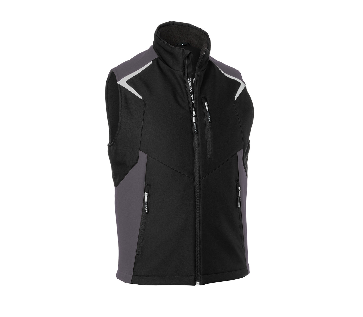Kübler Bodyforce Softshell Weste Schwarz/Anthrazit 7125