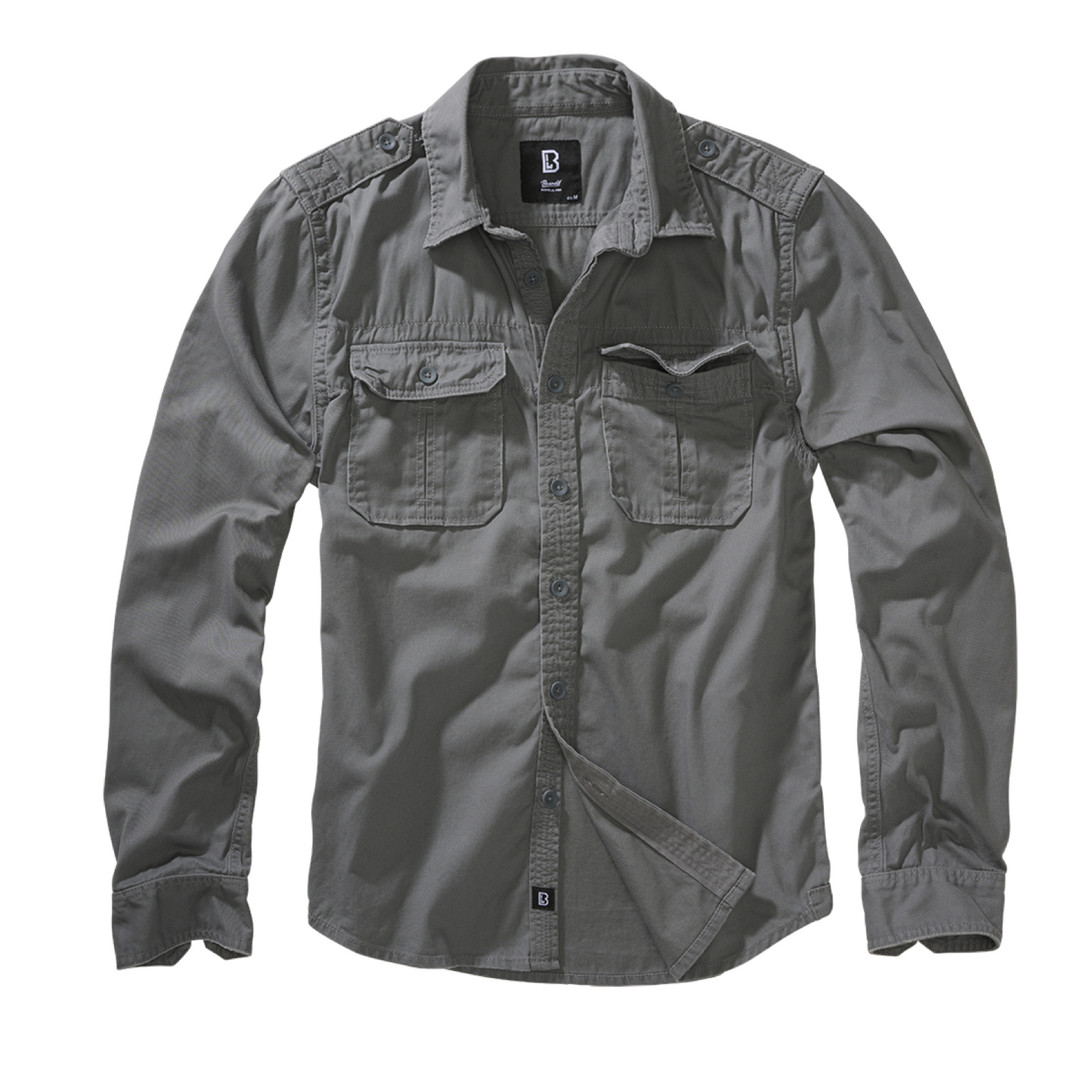 Brandit Vintage Shirt Long Sleeve Grey Camo 9373
