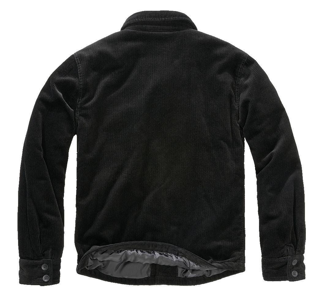 Brandit Corduroy Jacket wattierte Cordjacke Black 9721