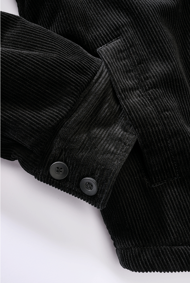 Brandit Corduroy Jacket wattierte Cordjacke Black 9721