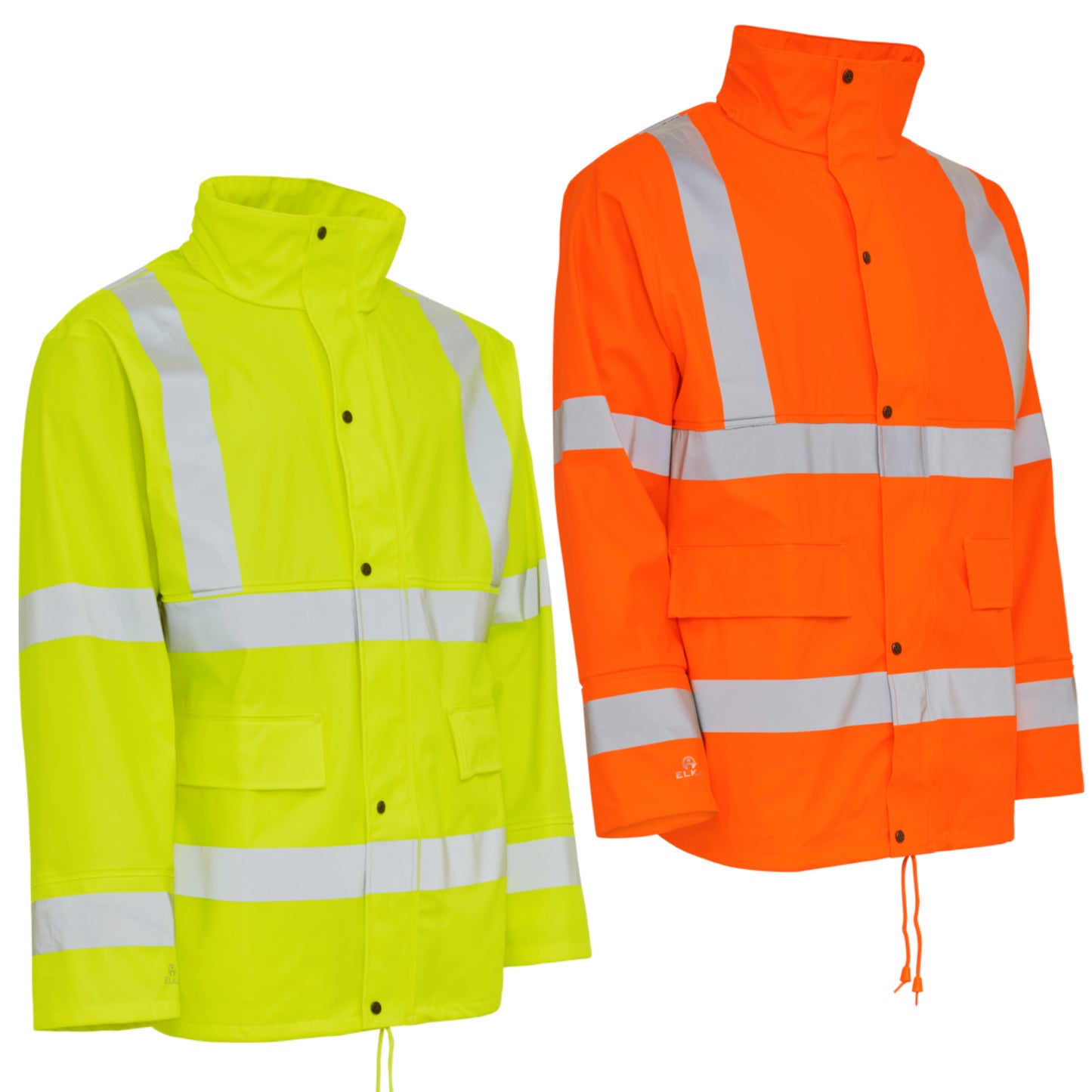 Elka Dry Zone D-Lux PU Regenjacke Hi-Vis mit Reflexstreifen 026300R
