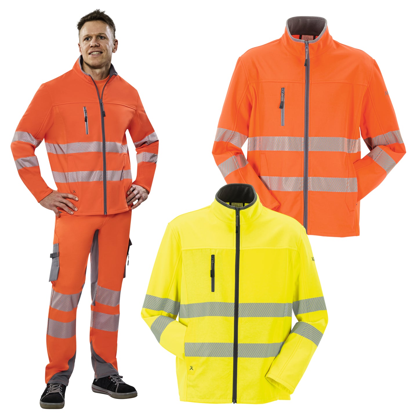 Planam Norit Warnschutz Herren Pure Softshelljacke