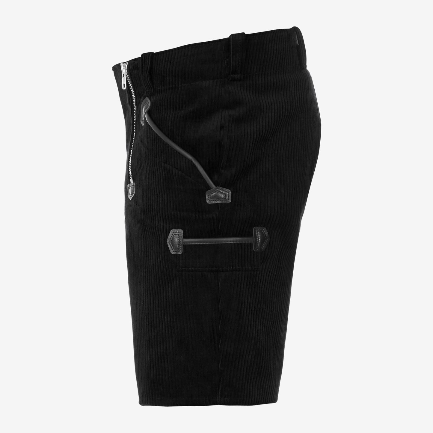 FHB Bernd Zunftshorts Trenkercord Schwarz 50033 + gratis FHB Malte Messertasche