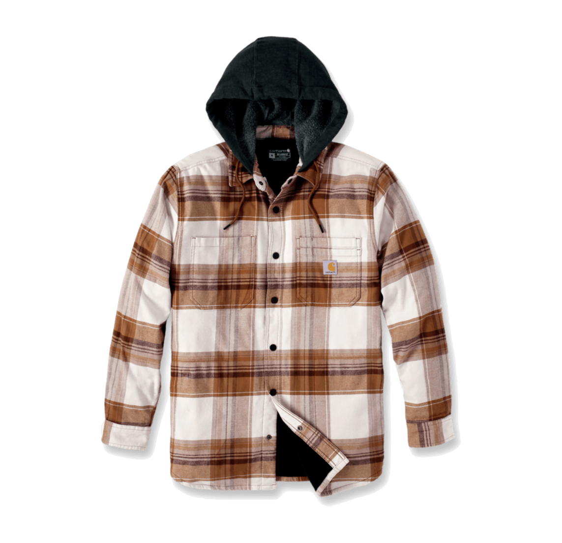 Carhartt Gefütterte Flannel Hemdjacke mit Kapuze 105938