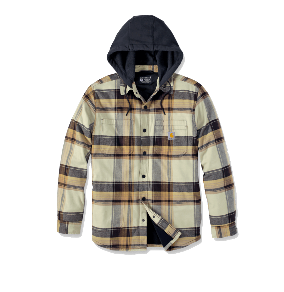 Carhartt Gefütterte Flannel Hemdjacke mit Kapuze 105938