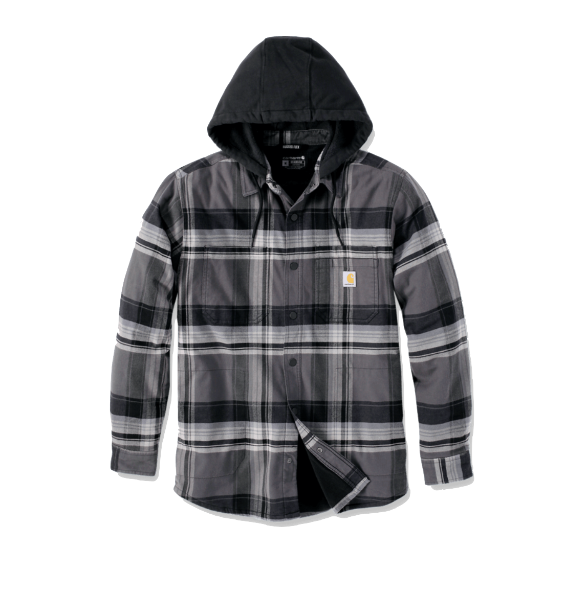 Carhartt Gefütterte Flannel Hemdjacke mit Kapuze 105938