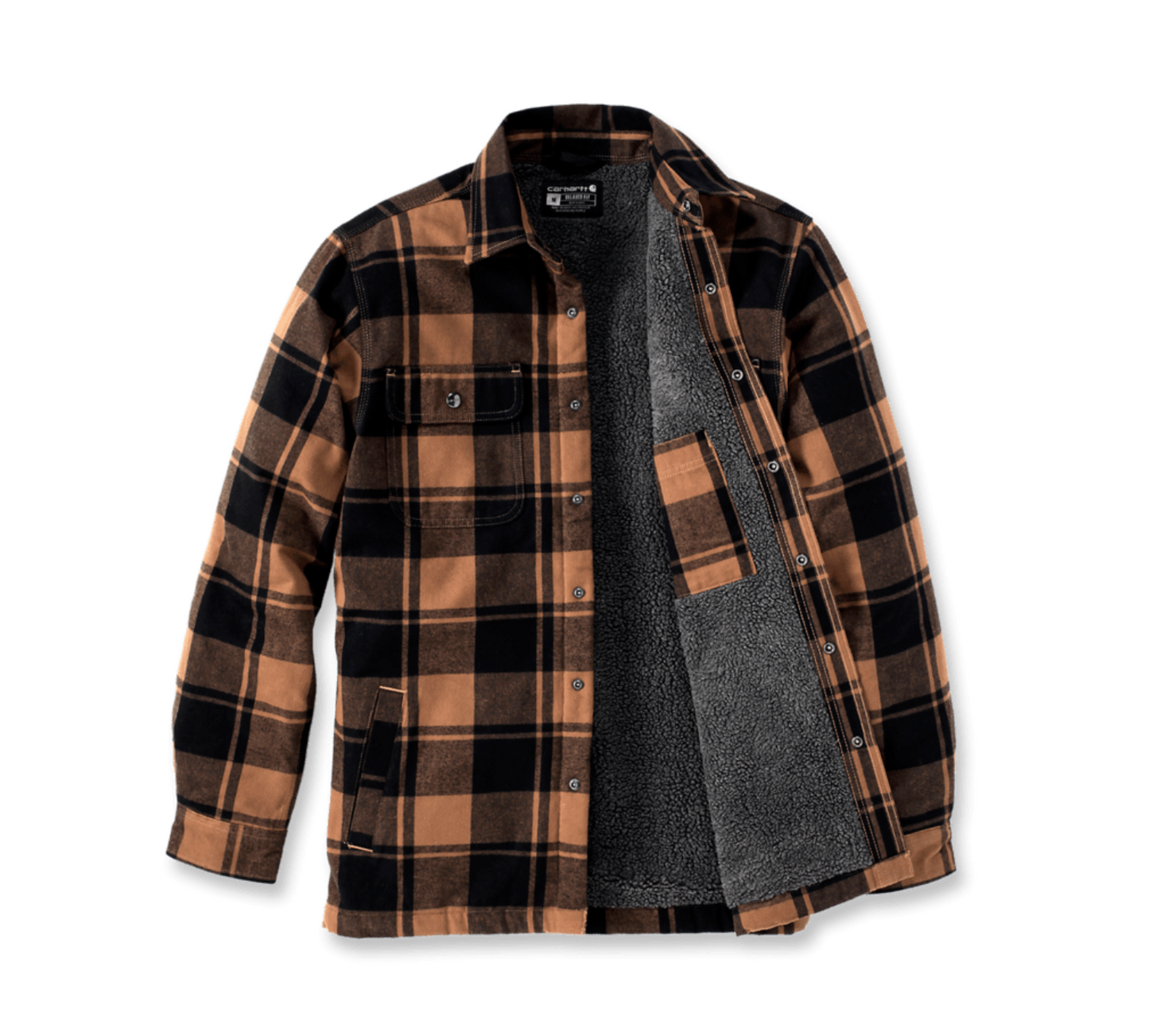 Carhartt Flannel Sherpa Lined Shirt Jacket Hemdjacke 105939