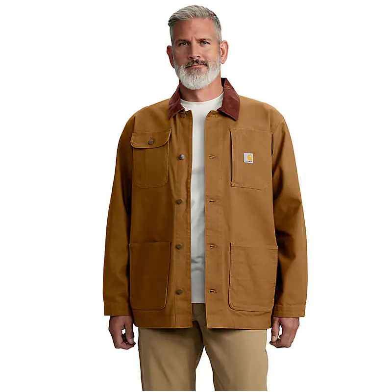 Carhartt Loose Fit Duck Blanket Lined C01 Chore Coat Herren Mantel 106675