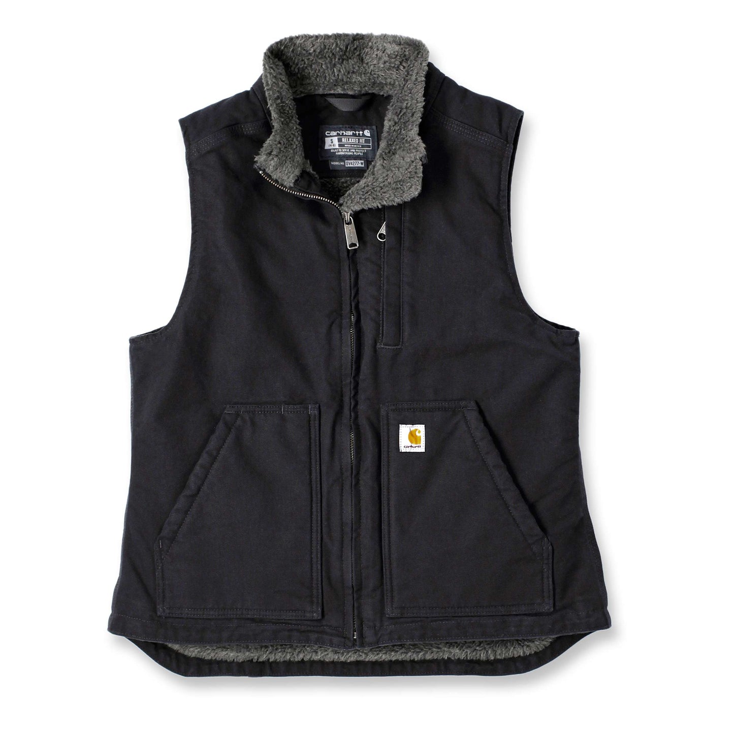 Carhartt Damen Washed Duck Sherpa Lined Mock Neck Vest 104224