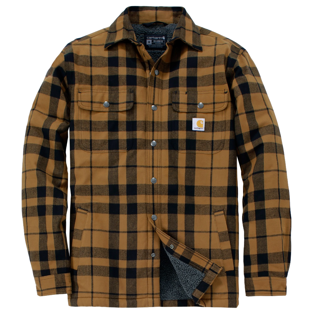 Carhartt Flannel Sherpa Lined Shirt Jacket Hemdjacke 107017