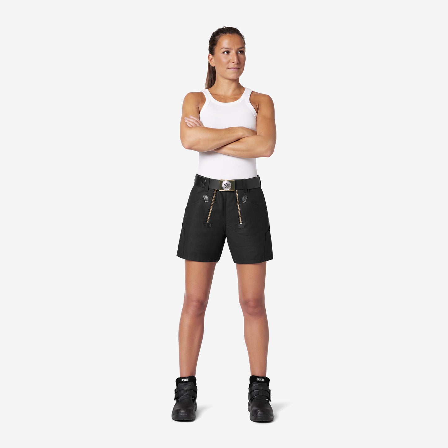 FHB Jo Zunftshorts kurz Rips-Moleskin 10032 + gratis FHB Karabinerhaken Gabriel