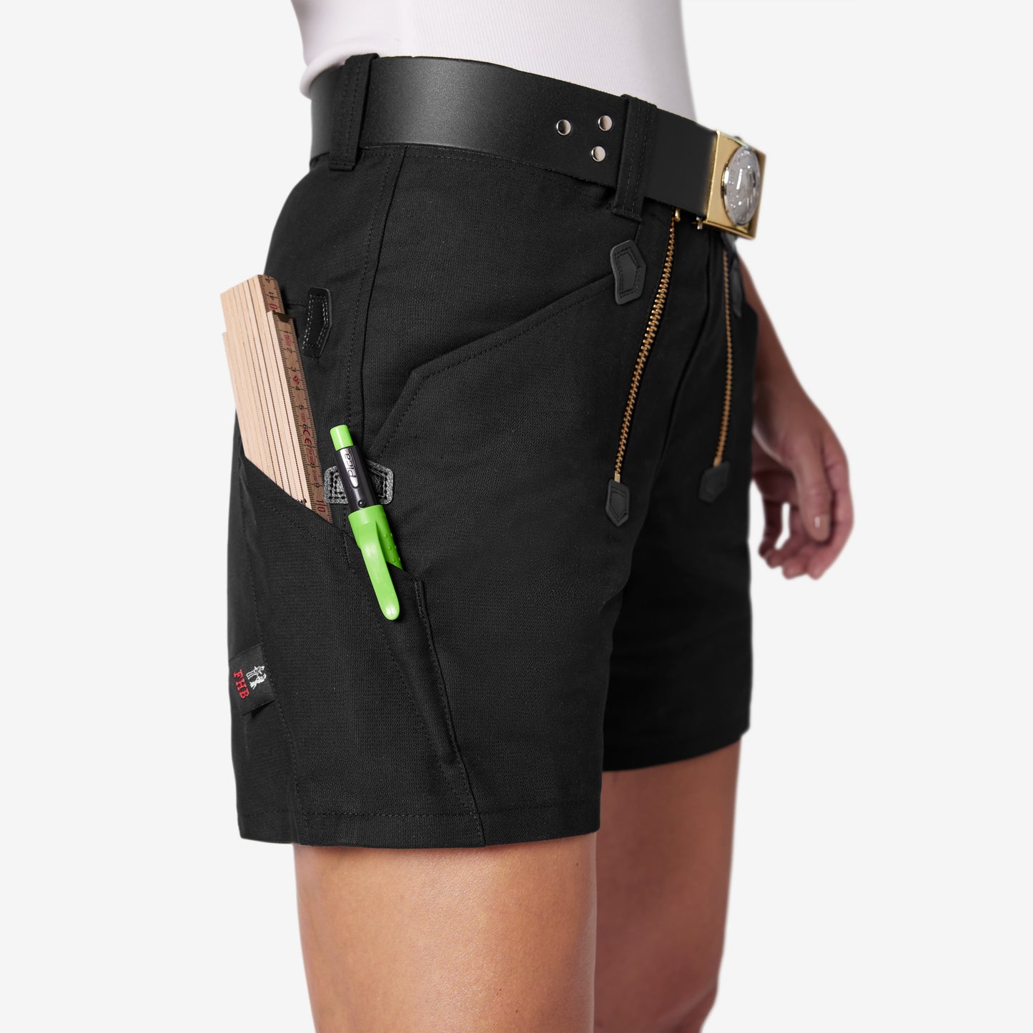 FHB Jo Zunftshorts kurz Rips-Moleskin 10032 + gratis FHB Karabinerhaken Gabriel