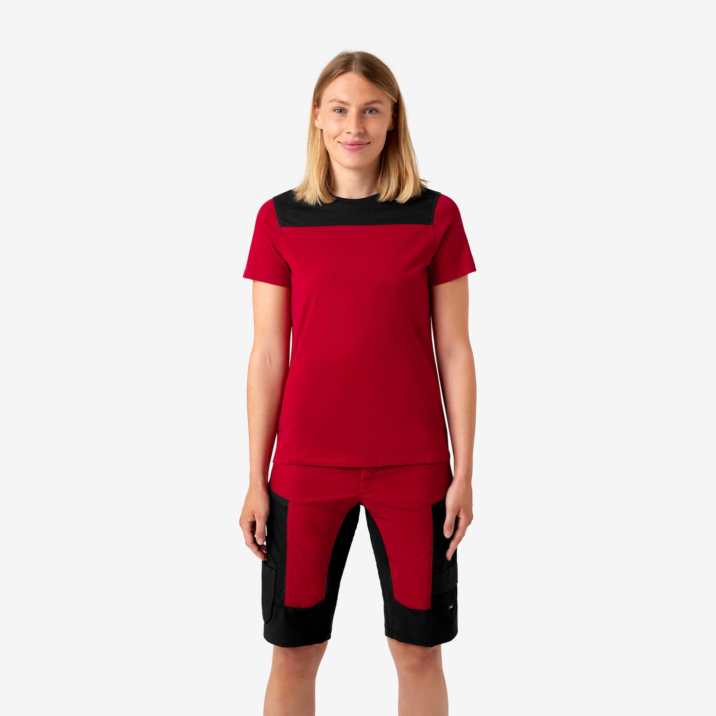 FHB Kira T-Shirt Frauen Rot/Schwarz 822210