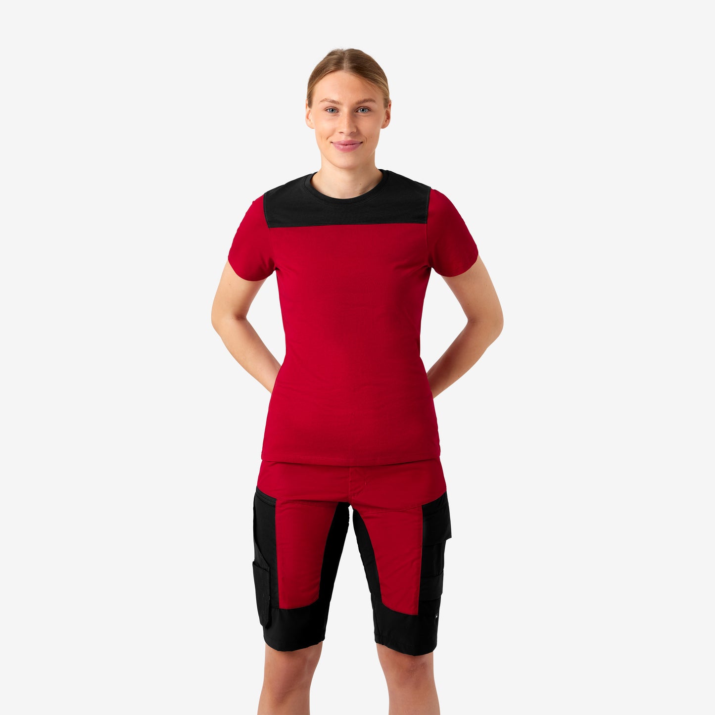 FHB Kira T-Shirt Frauen Rot/Schwarz 822210