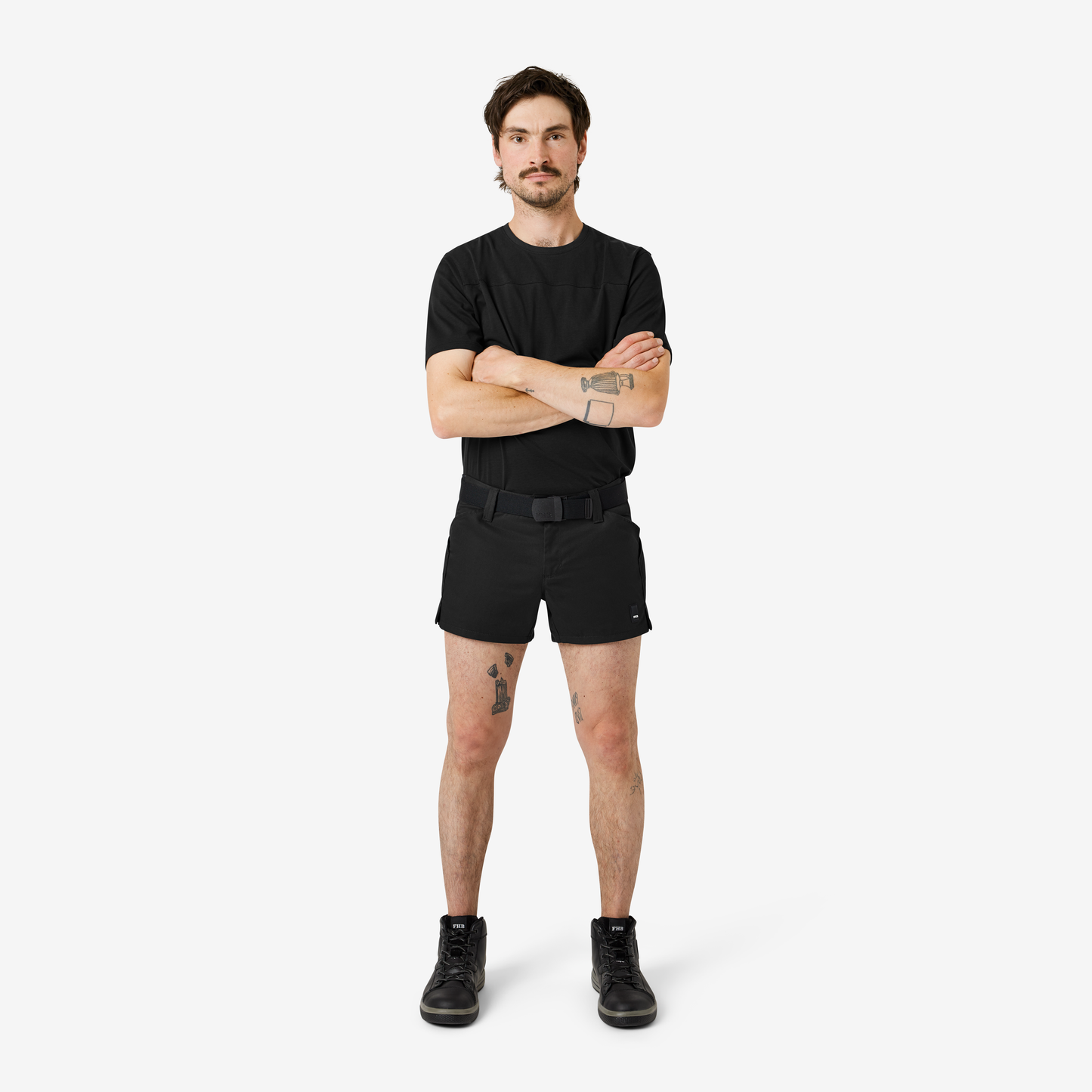 FHB Jesko Arbeits-Shorts extra kurz 125050 + gratis FHB Zollstock Xaver