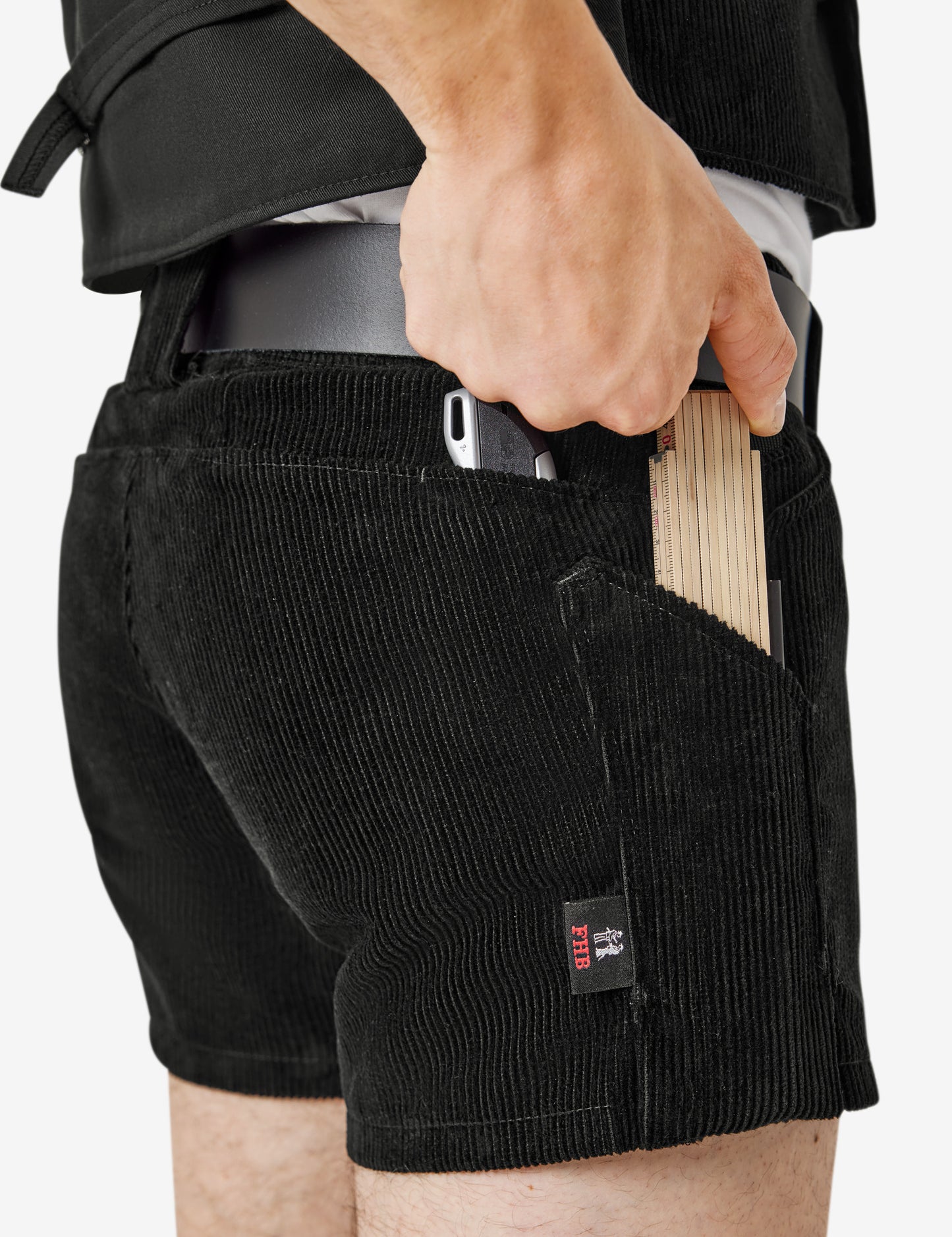 FHB Ferdinand Zunft-Shorts Genuacord extra kurz 20031 + gratis FHB Zollstock Xaver