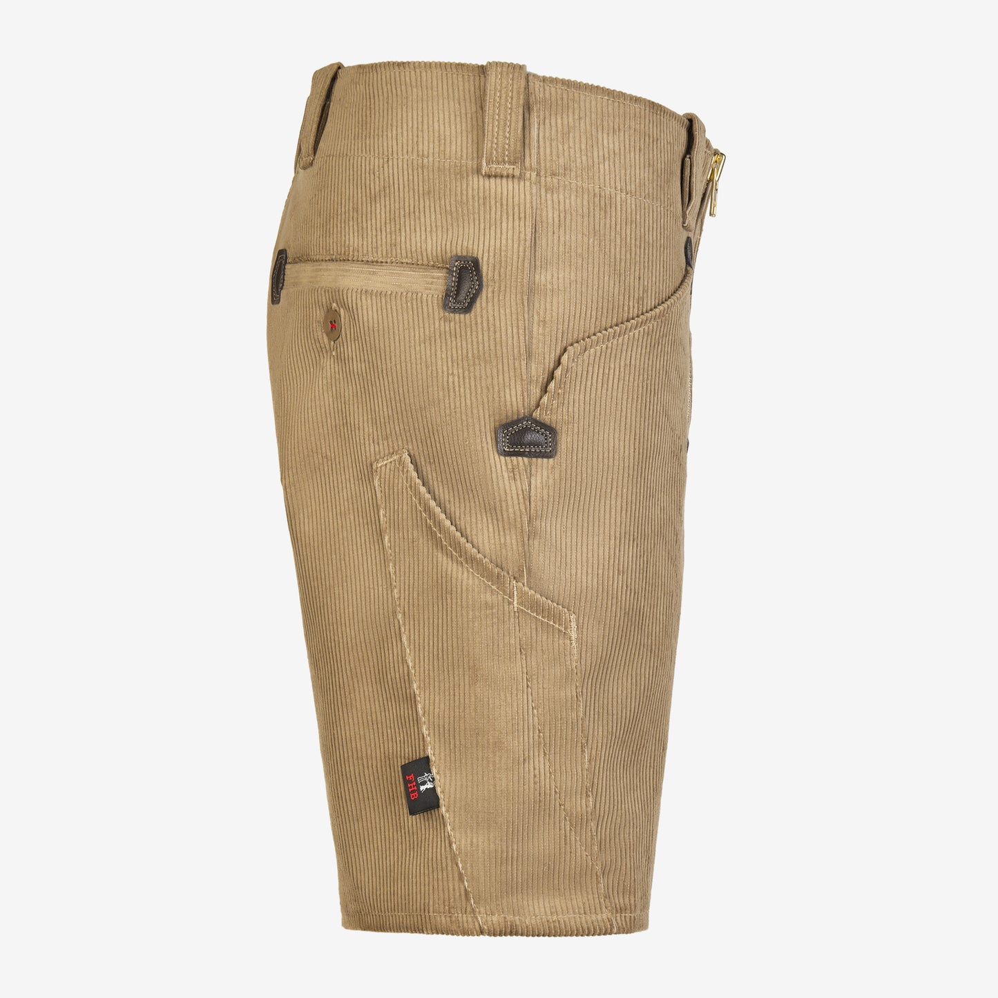 FHB Hans Zunftshorts Genuacord Beige 20033 + gratis FHB Zollstock Xaver