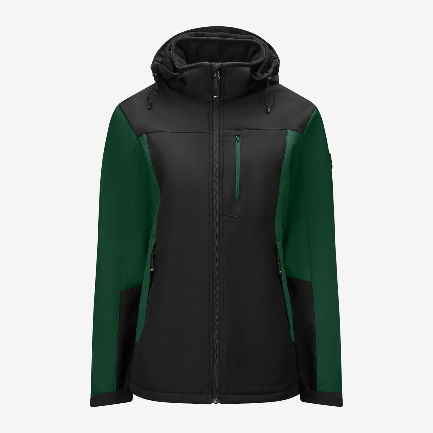 FHB Julia Damen Softshelljacke Grün/Schwarz 79120