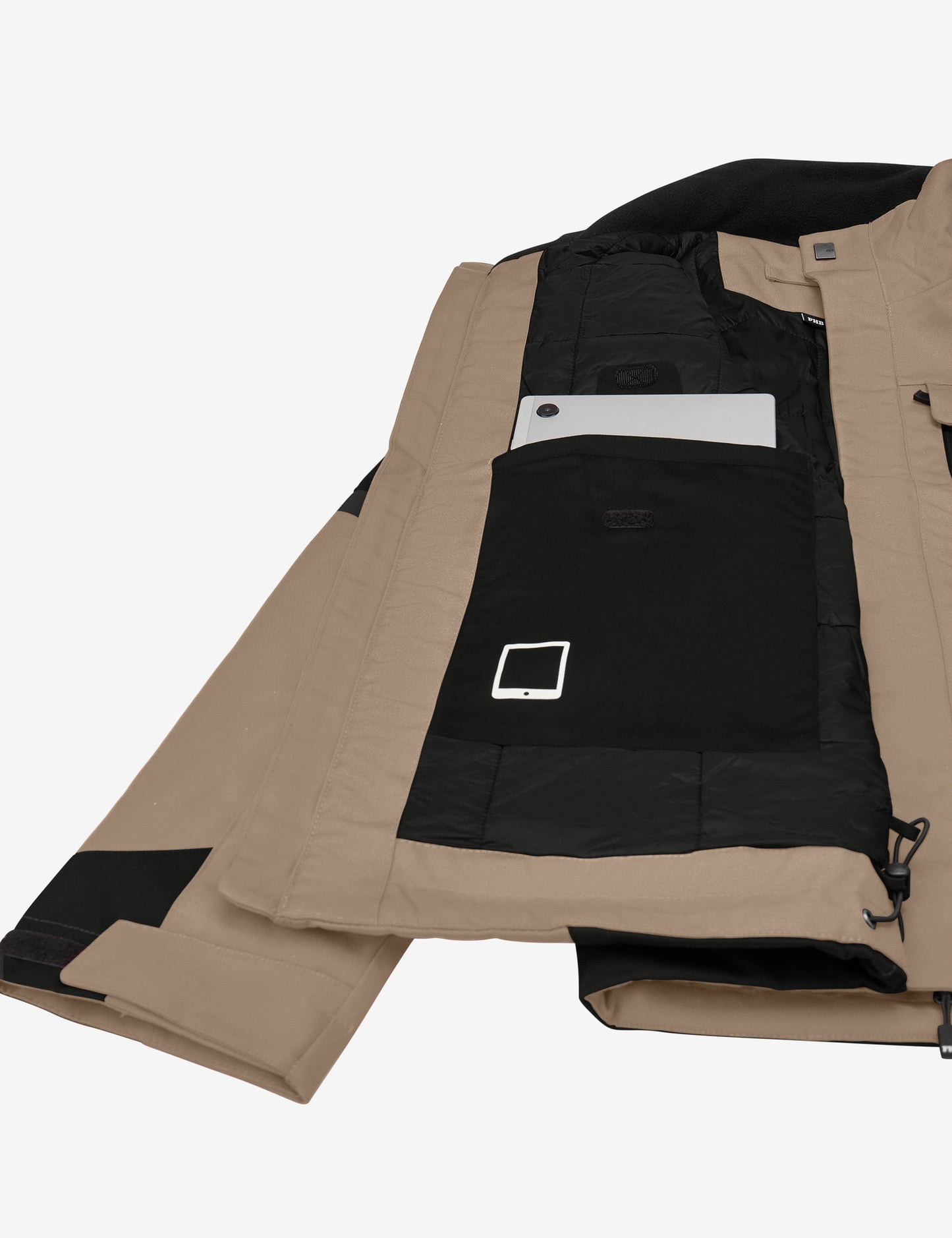 FHB Lars Arbeitsjacke Winter Beige/Schwarz 19035