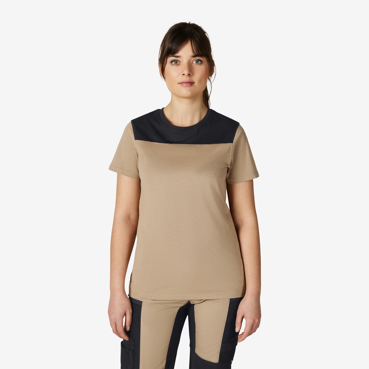 FHB Kira T-Shirt Frauen Beige/Schwarz 822210
