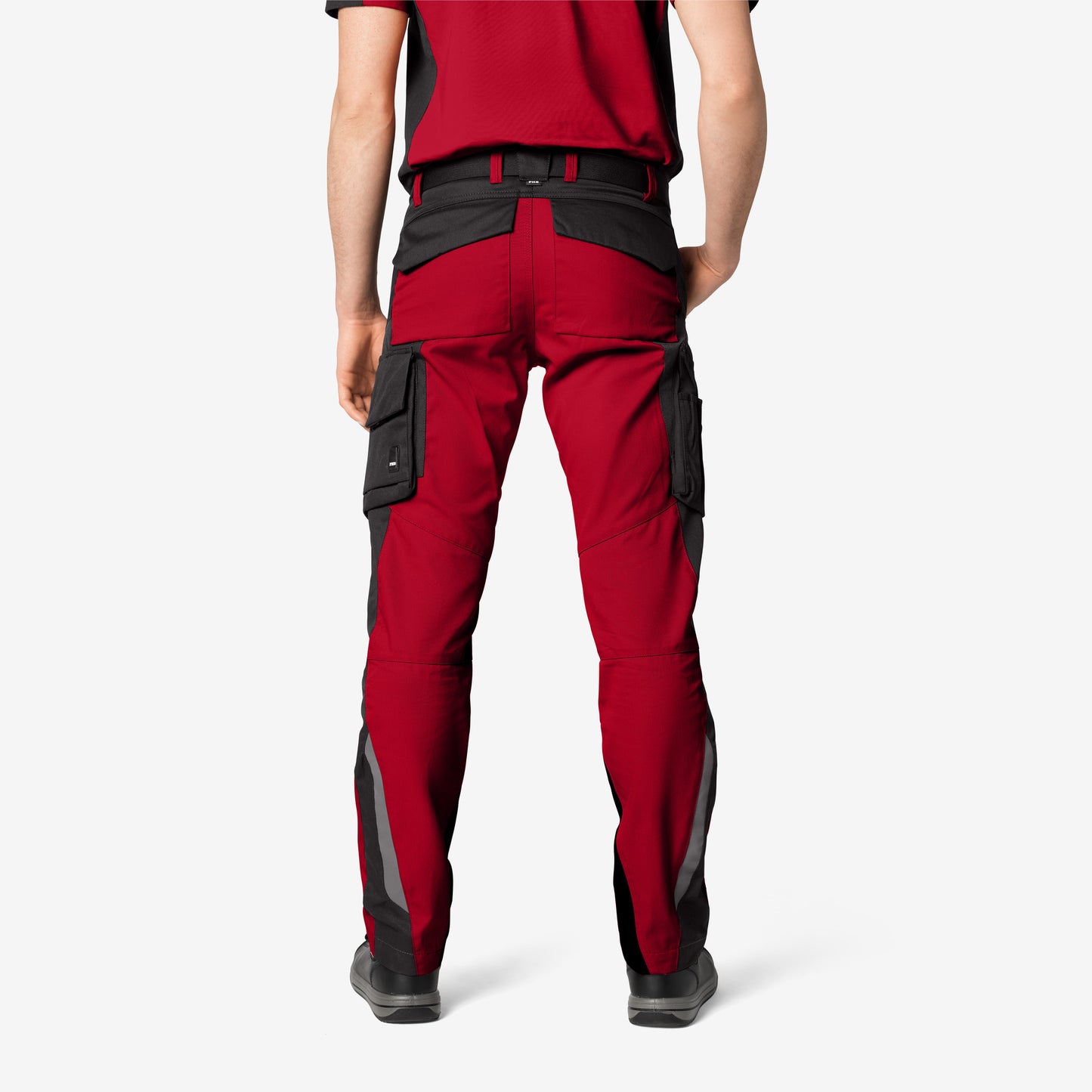 FHB Florian Arbeitshose Bundhose Rot/Schwarz 125100