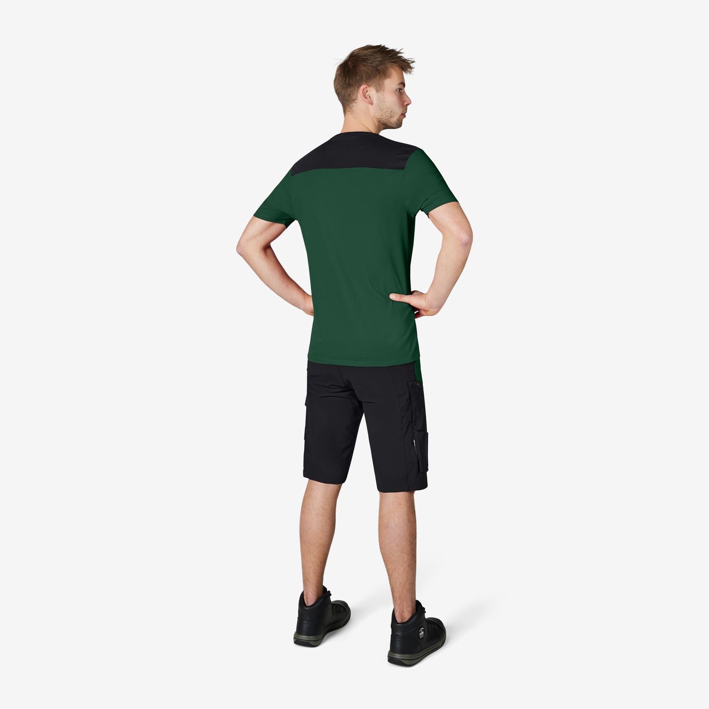 FHB Kim Stretch Bermuda Arbeitshorts Grün/Schwarz 125200