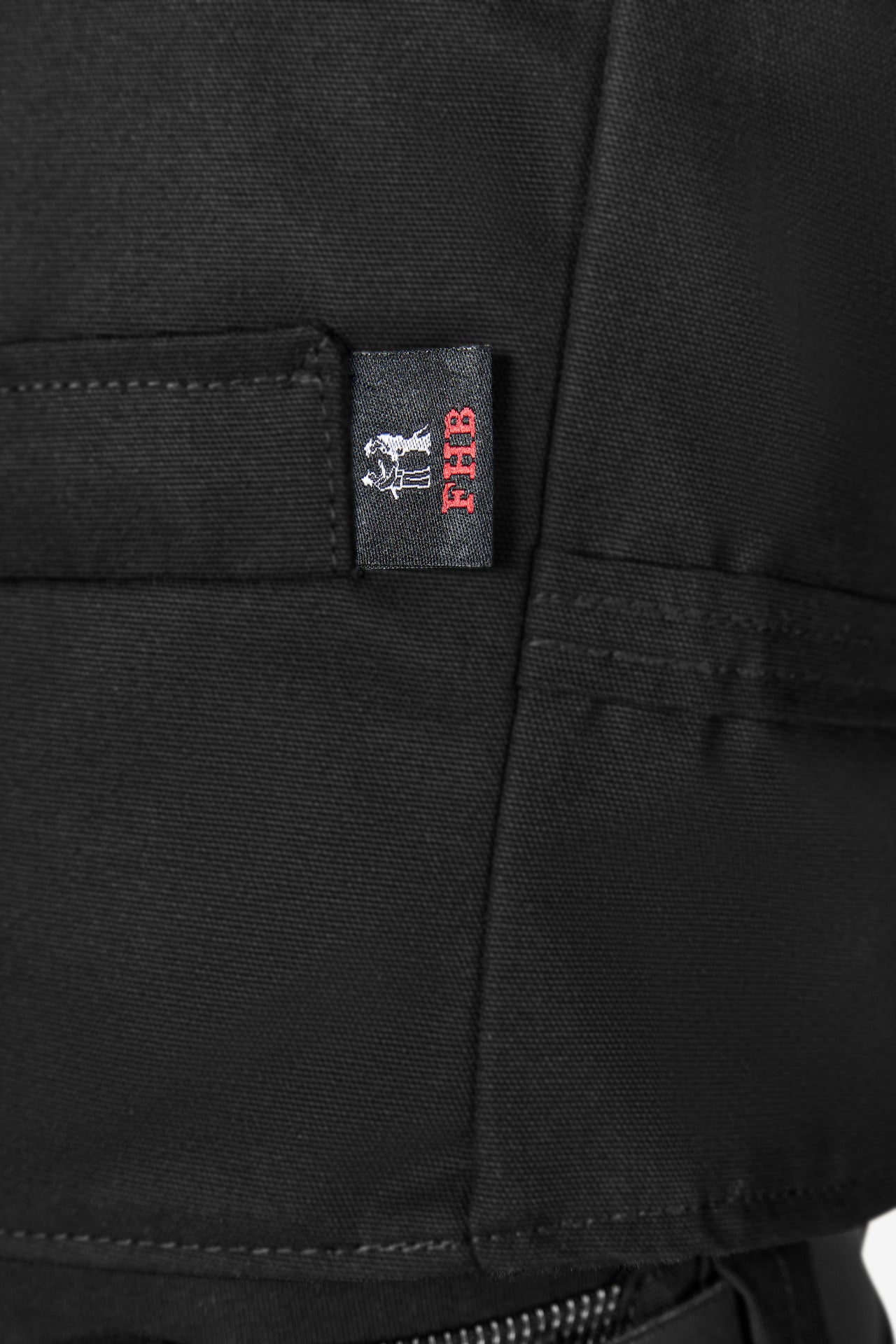 FHB Hannes Zunftweste aus Canvas Schwarz 12216