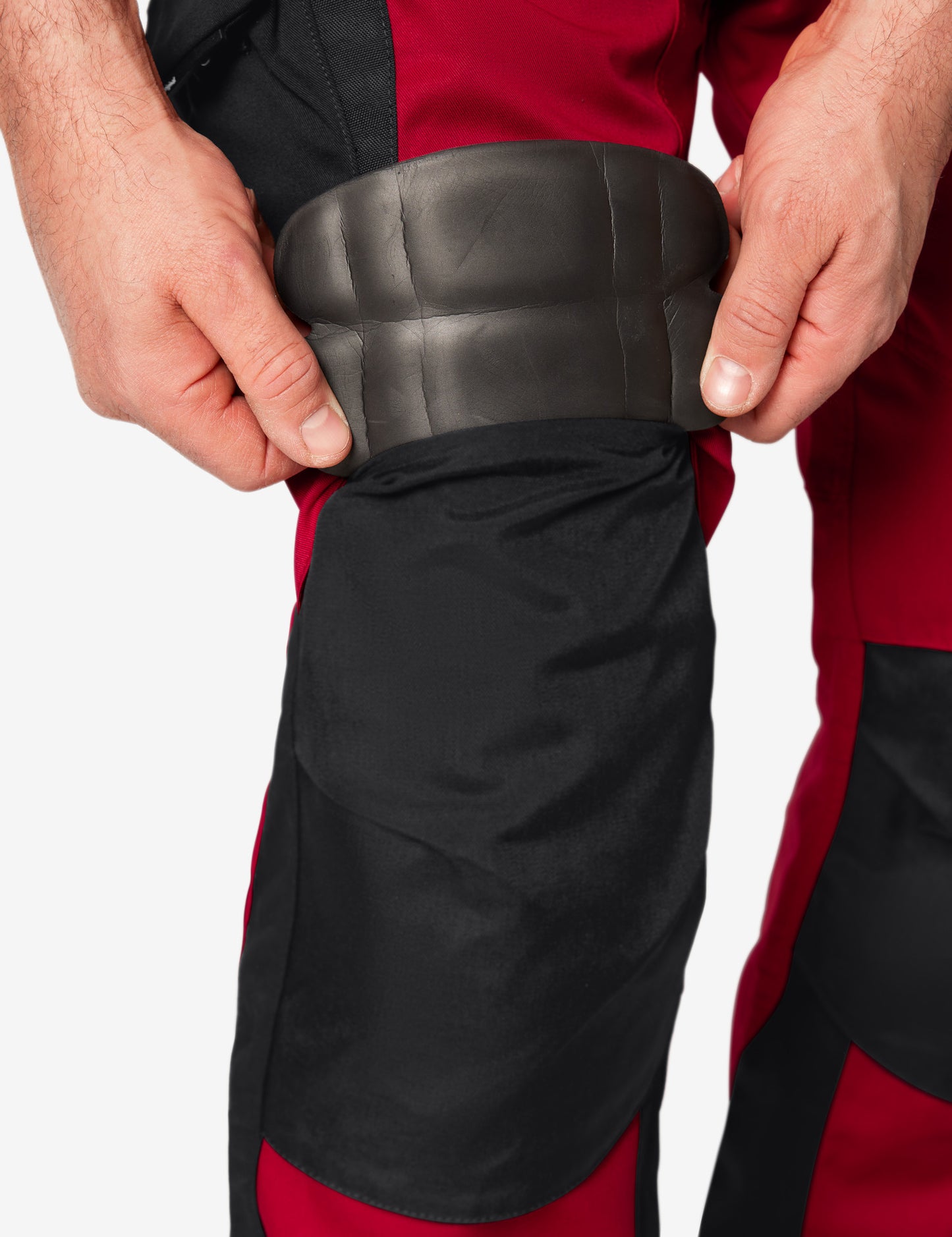 FHB Florian Arbeitshose Bundhose Rot/Schwarz 125100