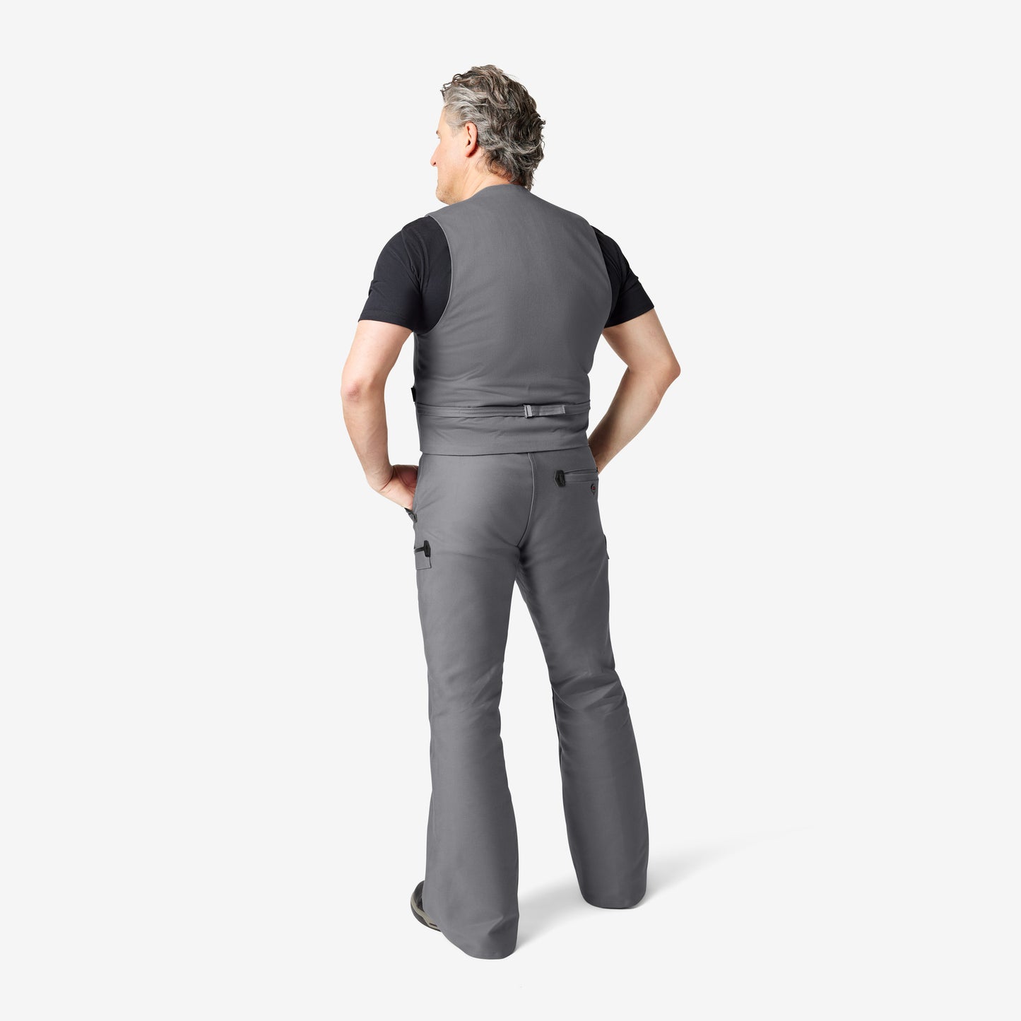 FHB Ingo Zunfthose Zwirn-Doppel-Pilot Grau 70004 + gratis FHB Hammerschlaufe Kilian