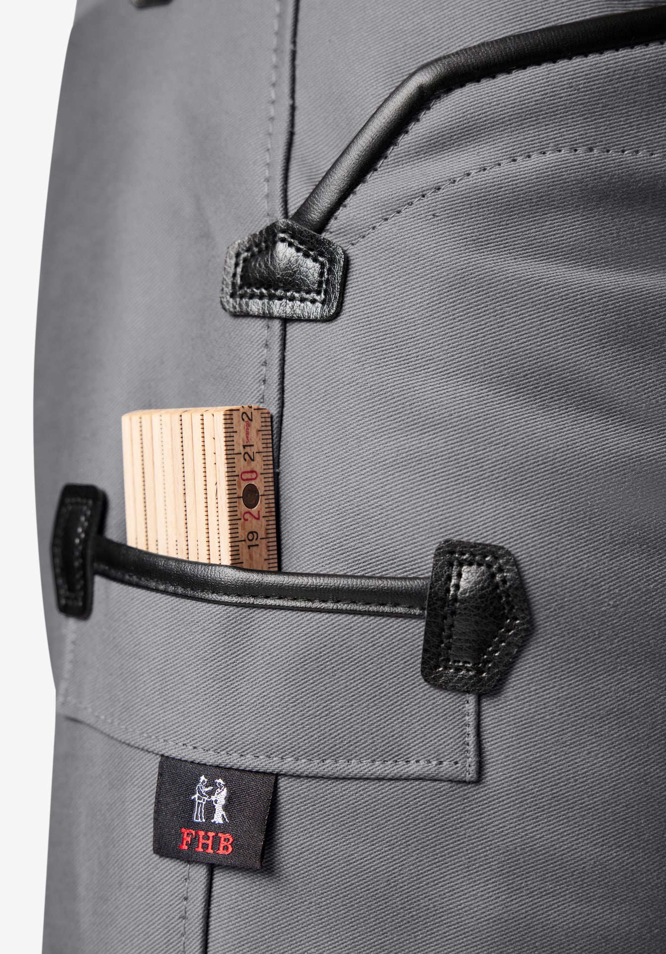 FHB Ingo Zunfthose Zwirn-Doppel-Pilot Grau 70004 + gratis FHB Hammerschlaufe Kilian