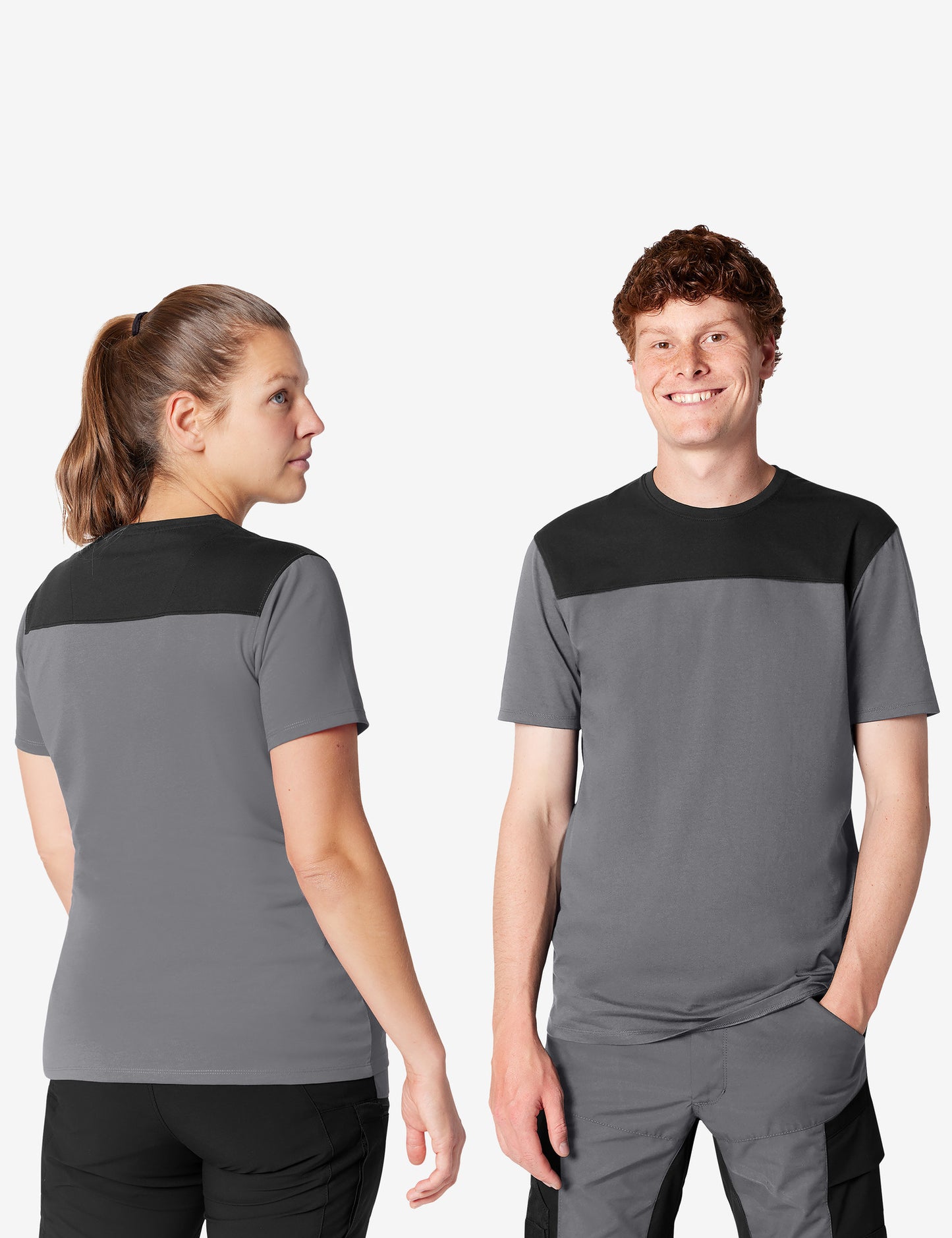 FHB Knut T-Shirt Grau/Schwarz 822200