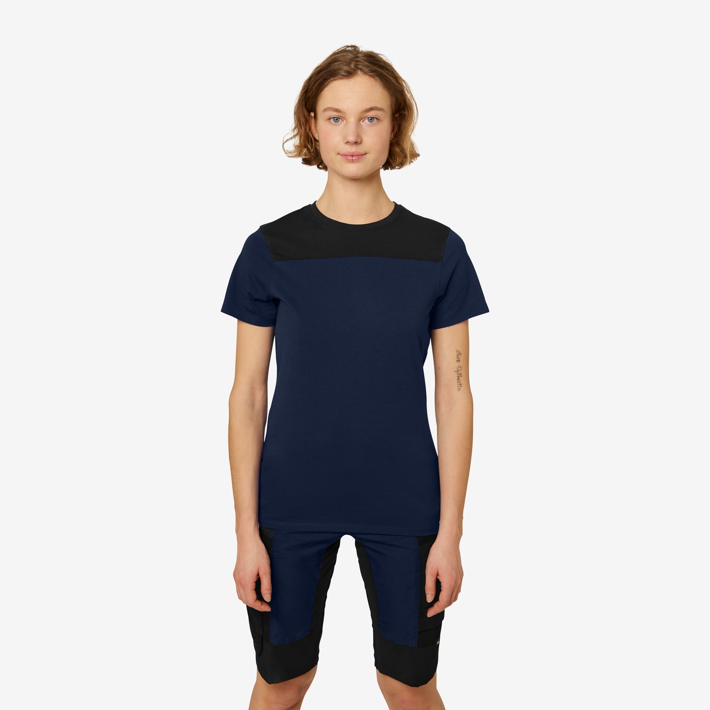 FHB Kira T-Shirt Frauen Marine/Schwarz 822210