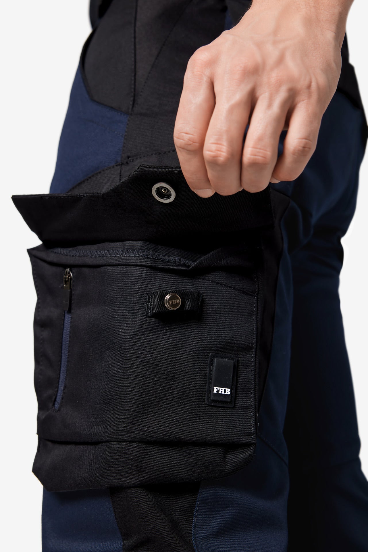 FHB Florian Arbeitshose Bundhose Marine/Schwarz 125100