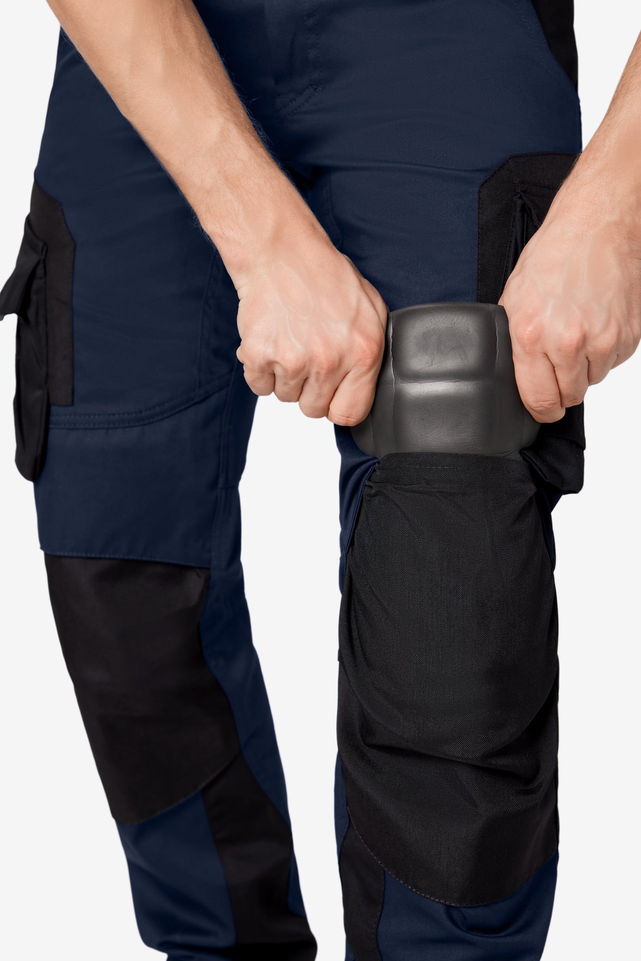 FHB Florian Arbeitshose Bundhose Marine/Schwarz 125100