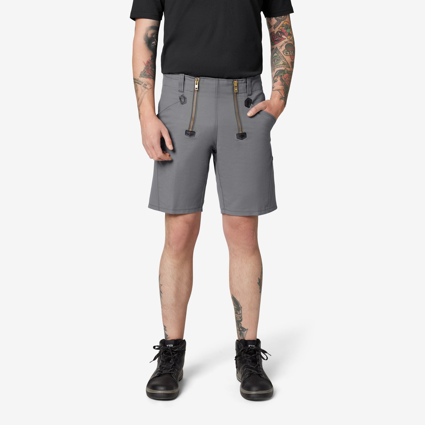 FHB Wim Zunftshorts Rips-Moleskin 10033 + gratis FHB Malte Messertasche Spezial