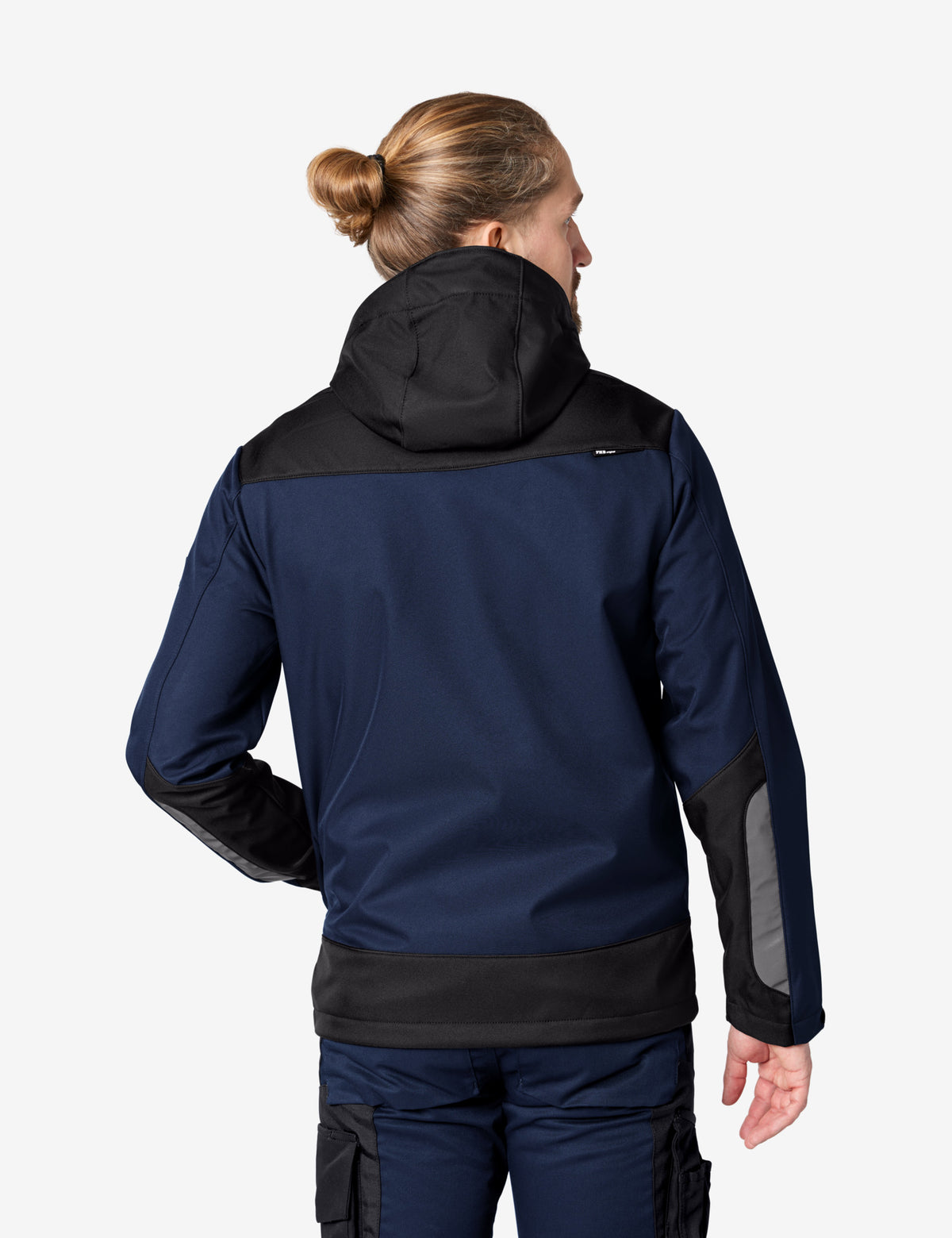 FHB Softshelljacke Jannik Allwetterjacke Marine/Schwarz 79105