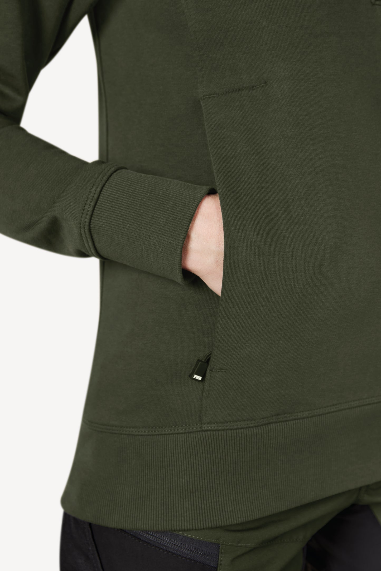 FHB Zip-Sweatshirt Troyer Kalle unisex Oliv 821150