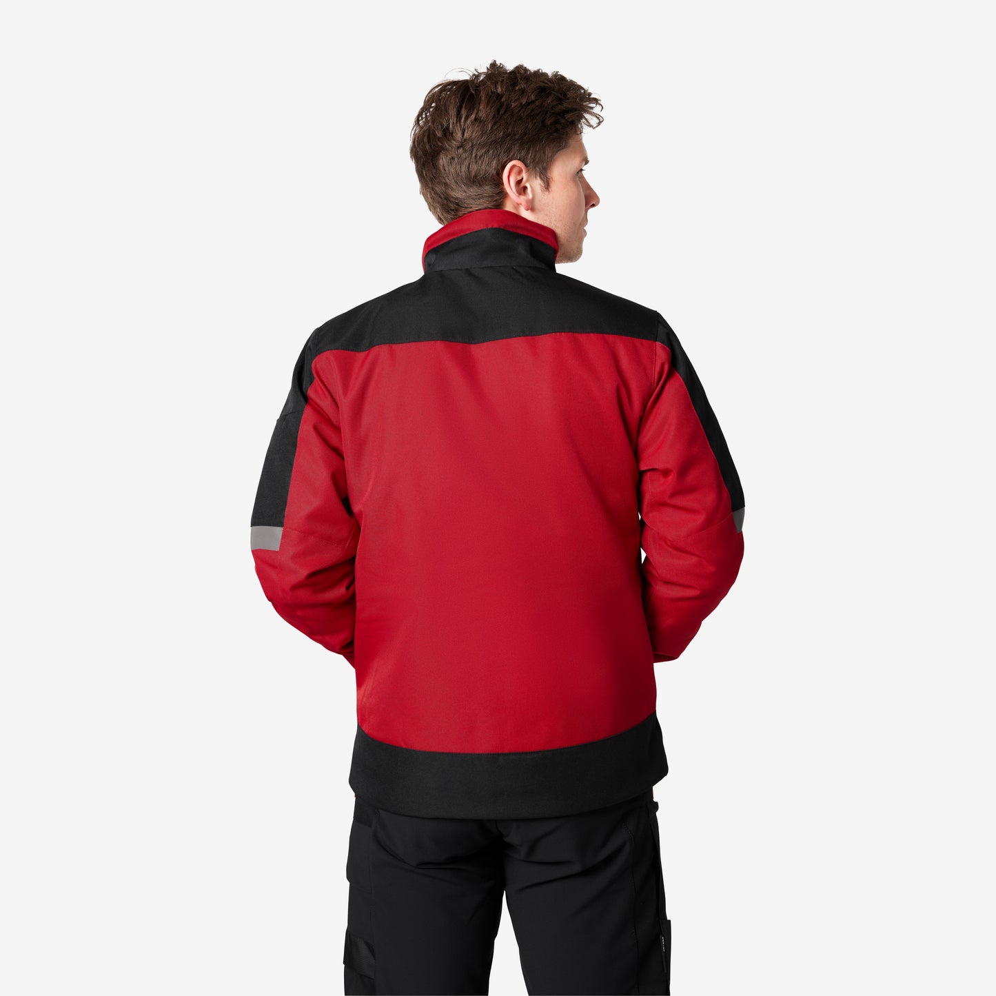 FHB Lars Arbeitsjacke Winter Rot/Schwarz 19035