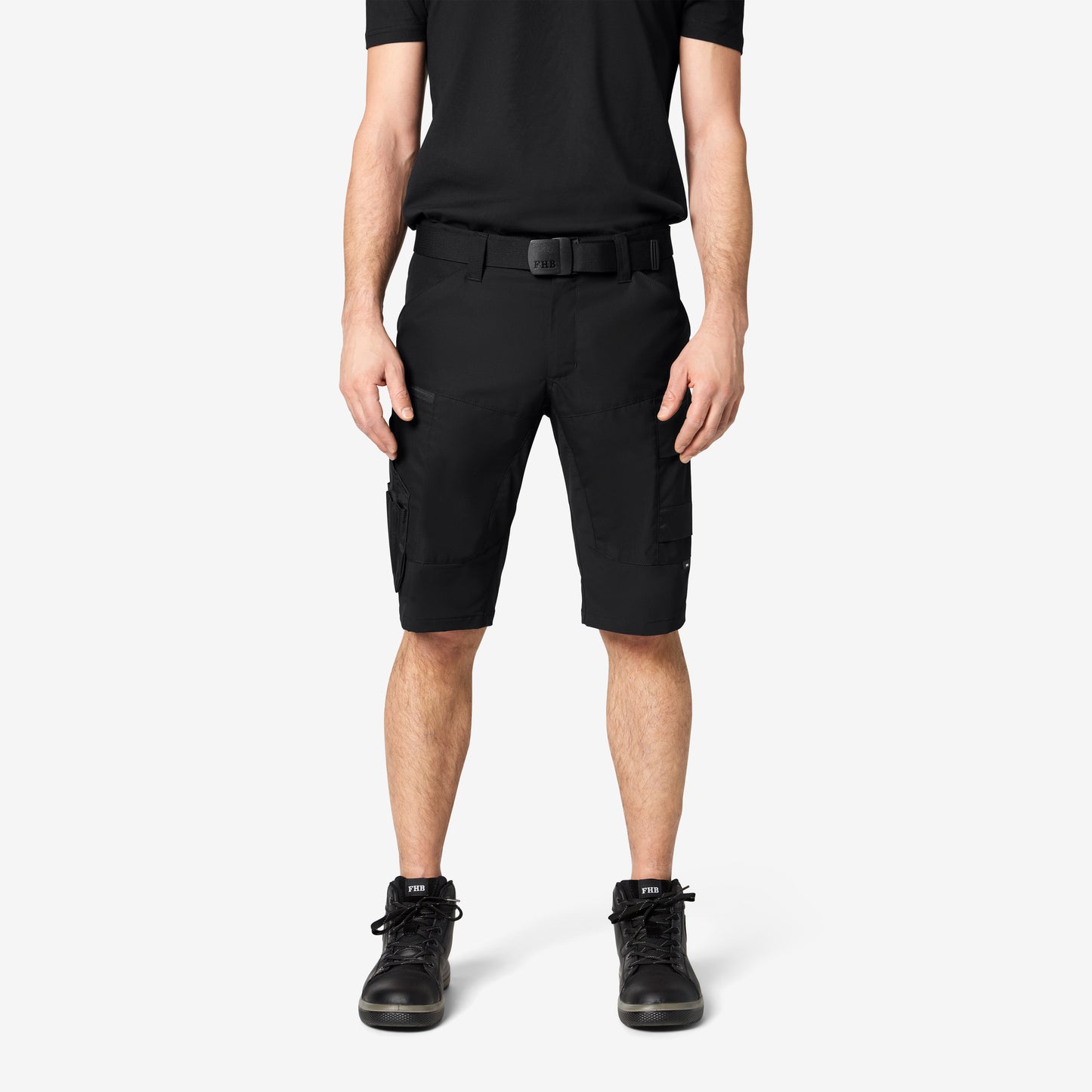 FHB Kim Stretch Bermuda Arbeitshorts Schwarz 125200 + gratis Zimmermannsbleistift