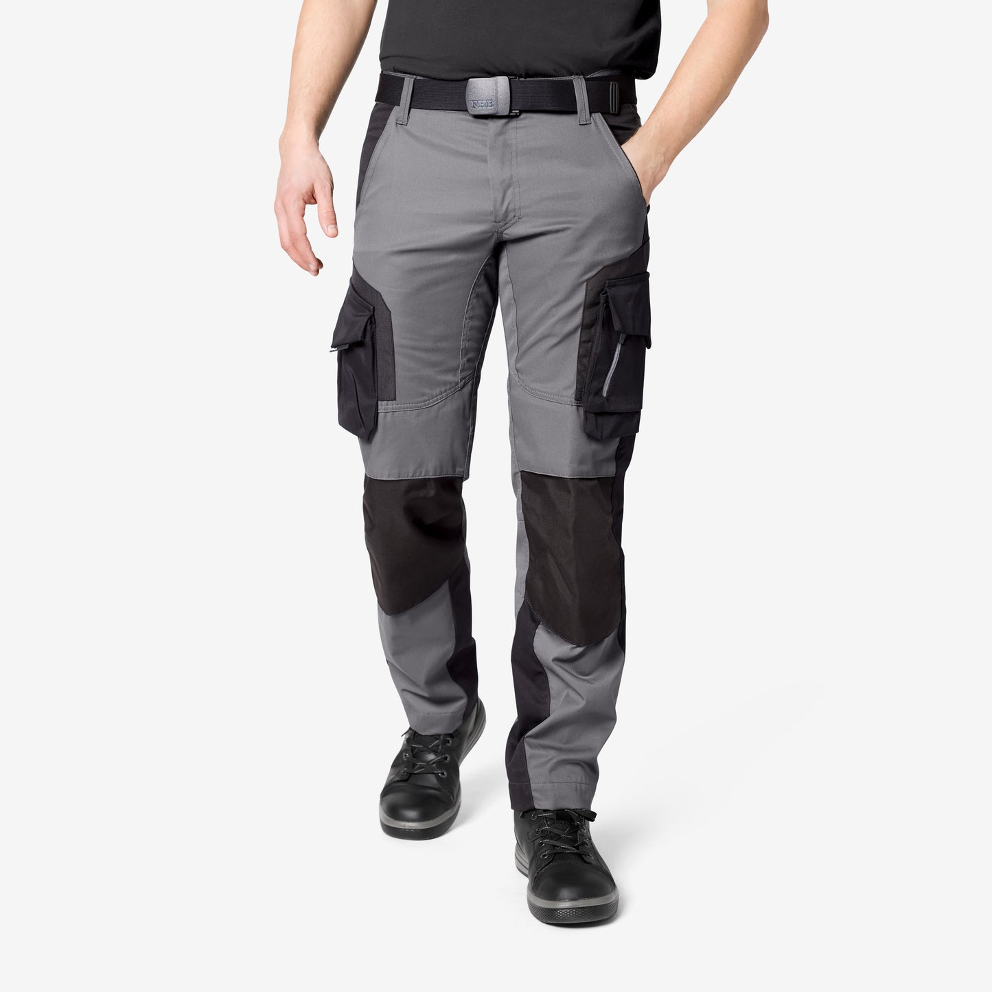 FHB Florian Arbeitshose Bundhose Grau/Schwarz 125100