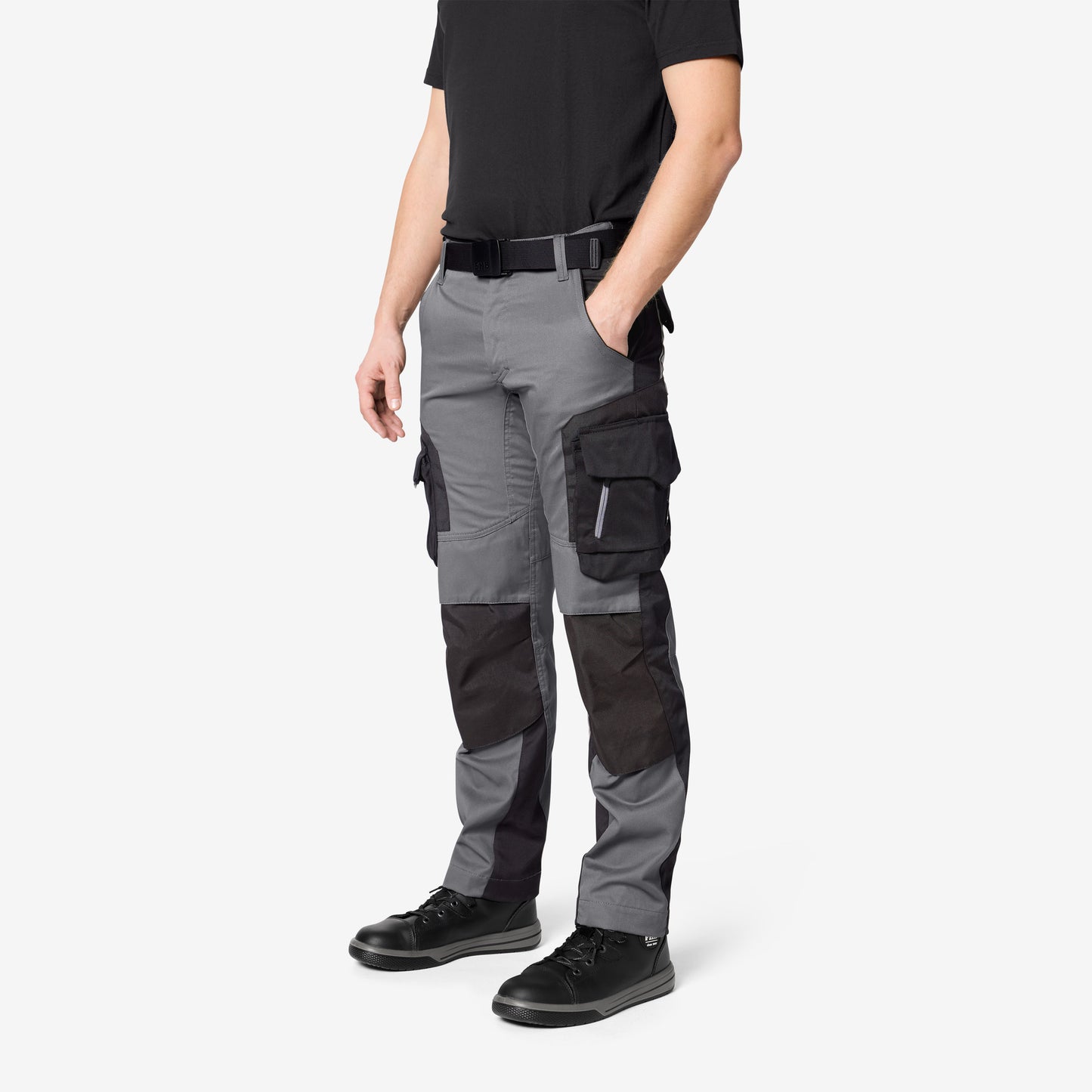 FHB Florian Arbeitshose Bundhose Grau/Schwarz 125100