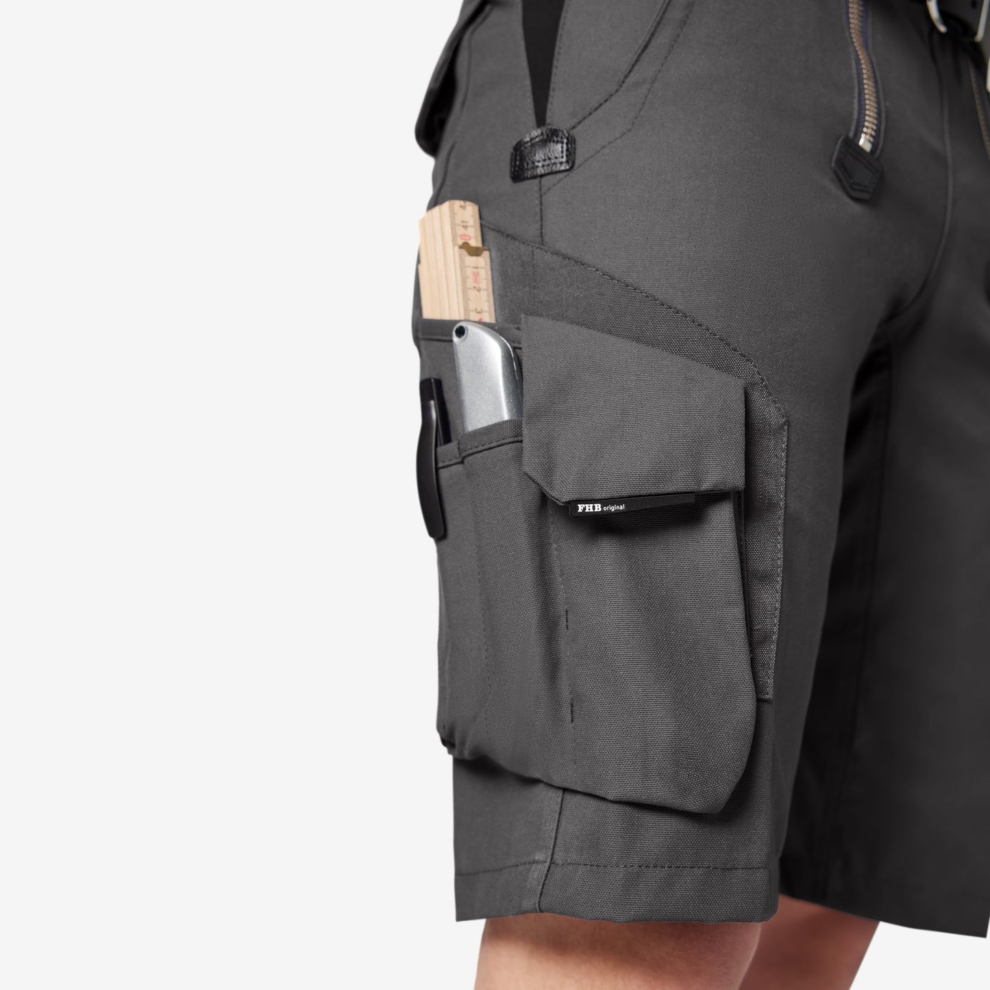 FHB Sascha Zunft-Bermuda Shorts Canvas 11012 + gratis FHB Tristan Messertasche