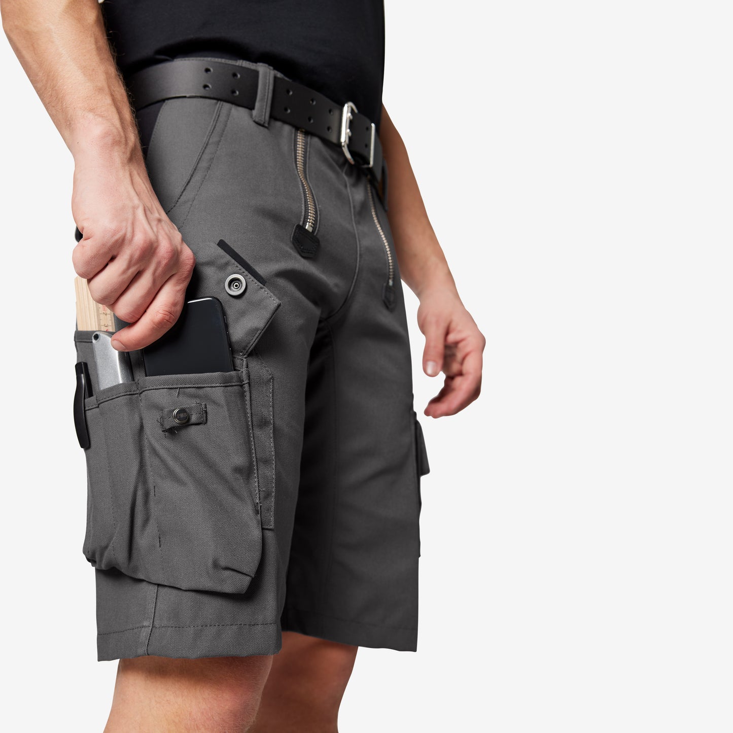 FHB Sascha Zunft-Bermuda Shorts Canvas 11012 + gratis FHB Tristan Messertasche